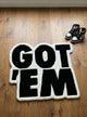 "GOT 'EM" Hand-Tufted Rug | Premium Streetwear Statement Carpet