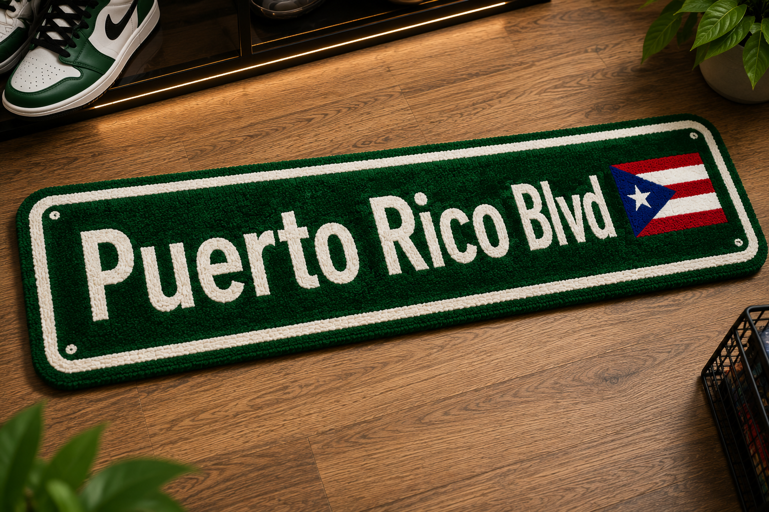 Custom Street Sign Rug