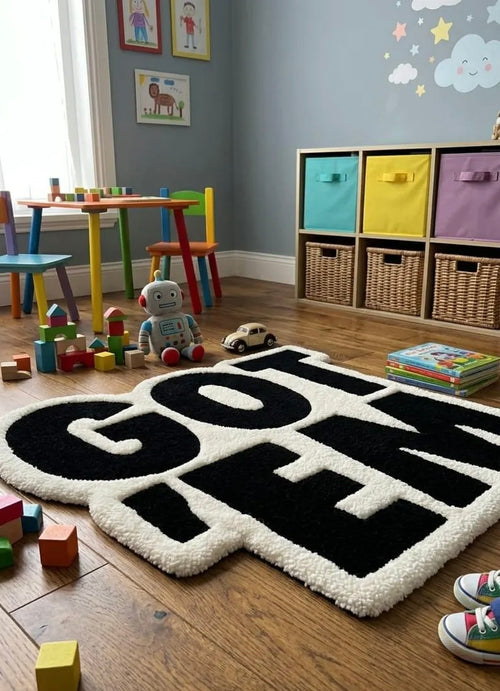 "GOT 'EM" Hand-Tufted Rug | Premium Streetwear Statement Carpet