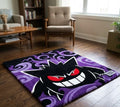 Handmade Ghost Type Shadow 3D Tufted Rug – Custom Sculpted Pokemon Pop Culture Floor Art
