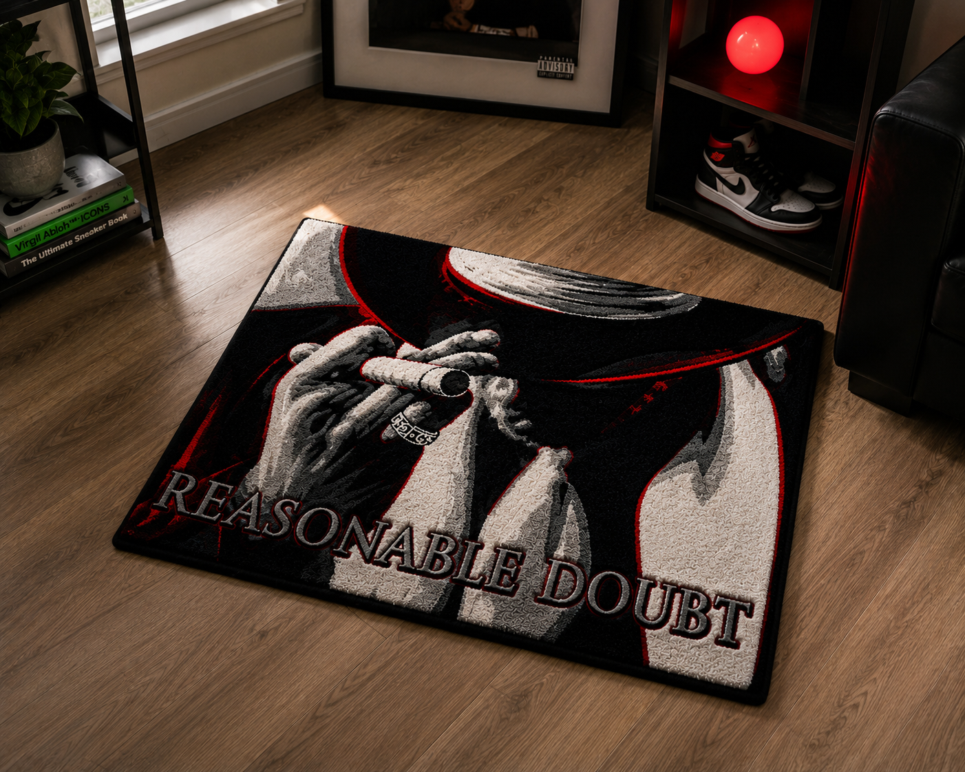 Reasonable Doubt Album Inspired Tufted Rug