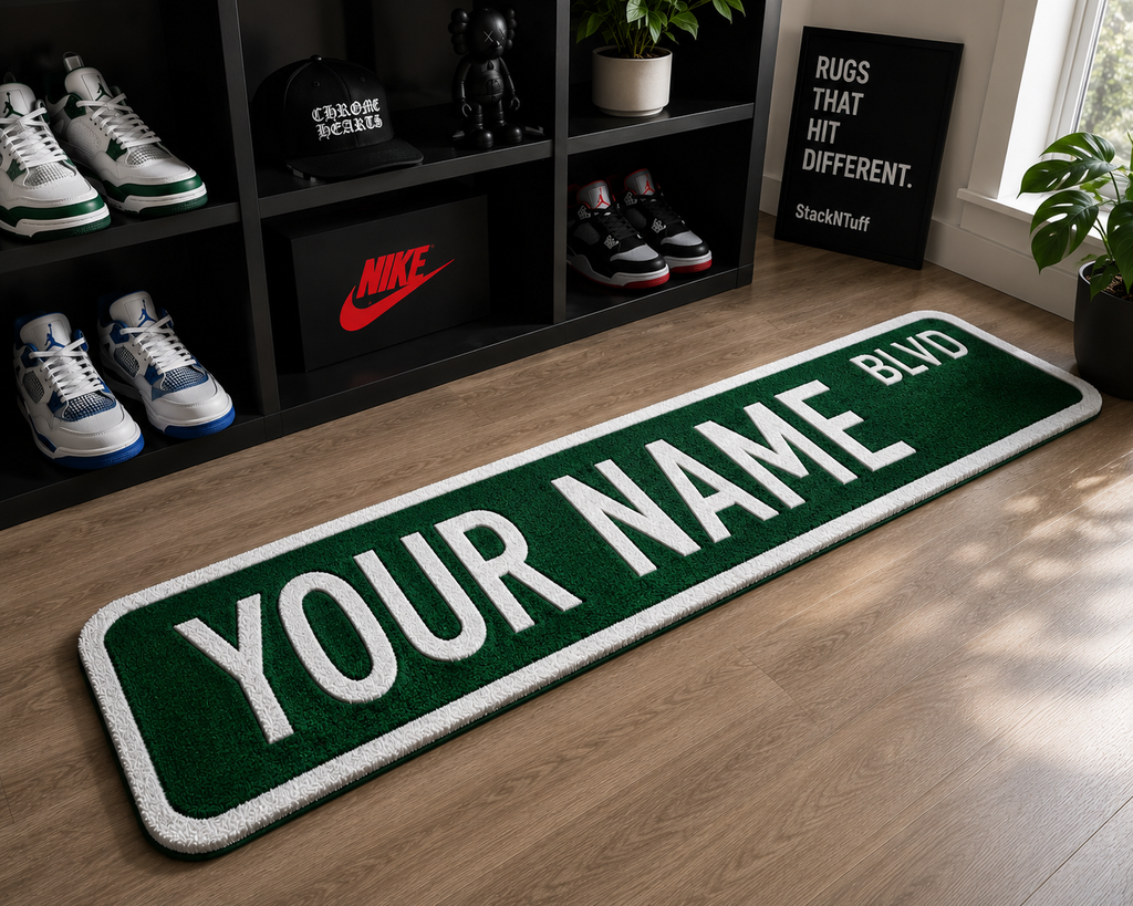 Custom Street Sign Rug