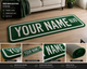Custom Street Sign Rug